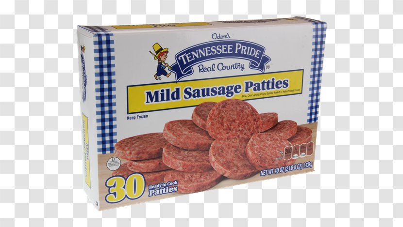 Odom's Tennessee Pride Sausage USDA Commodity Luncheon Meat Flavor Patty - Food - Patties Transparent PNG