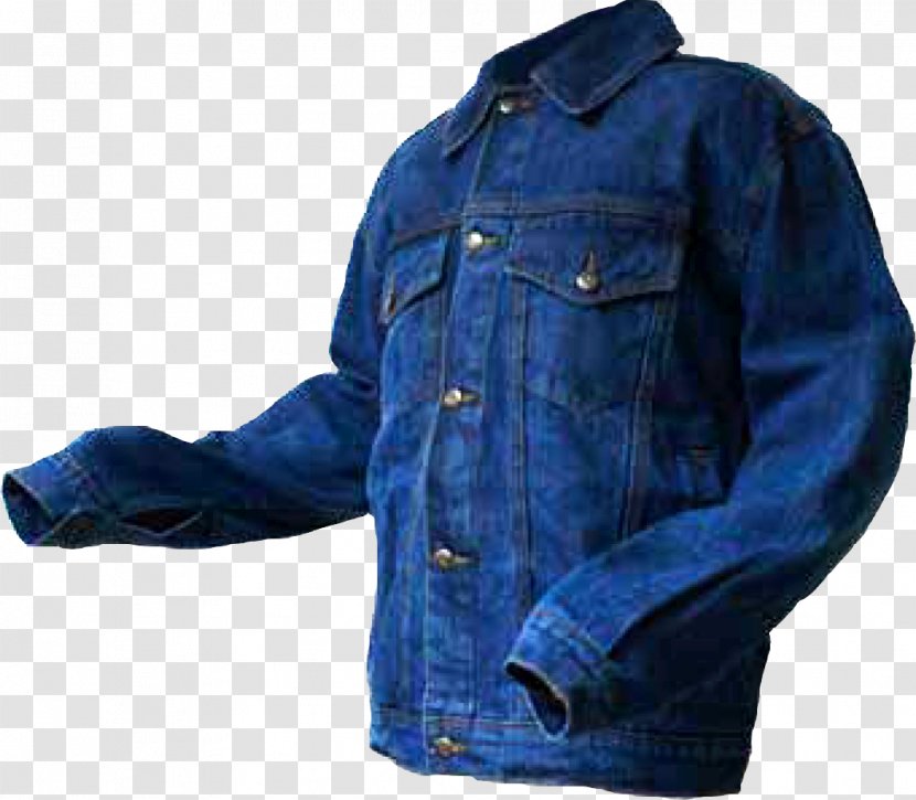 Jeans Denim Jacket Polar Fleece Sleeve - Navy Blue Transparent PNG
