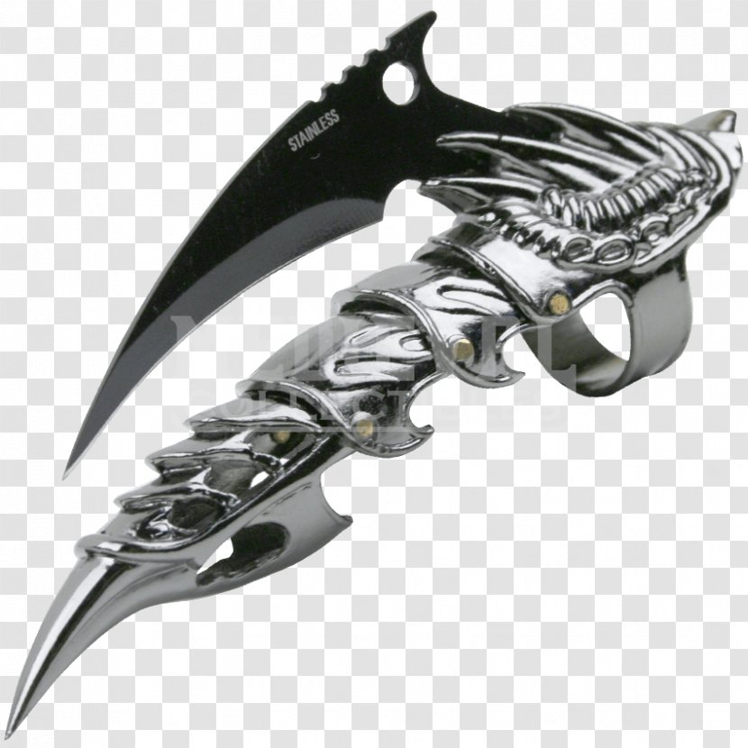 Blade Gauntlet Armour Finger Ant - Silver - Calibur Transparent PNG