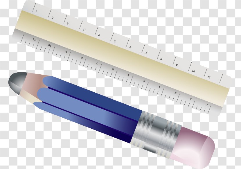 Ruler Pencil Drawing Clip Art - Writing Implement Transparent PNG