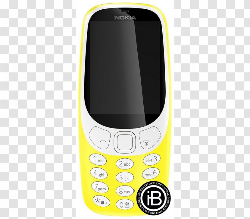 Nokia 3310 Dual SIM Yellow Accessories 105 (2017) Feature Phone Transparent PNG