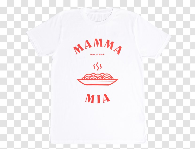 T-shirt Logo Sleeve Font - Text - Mamma Mia Transparent PNG