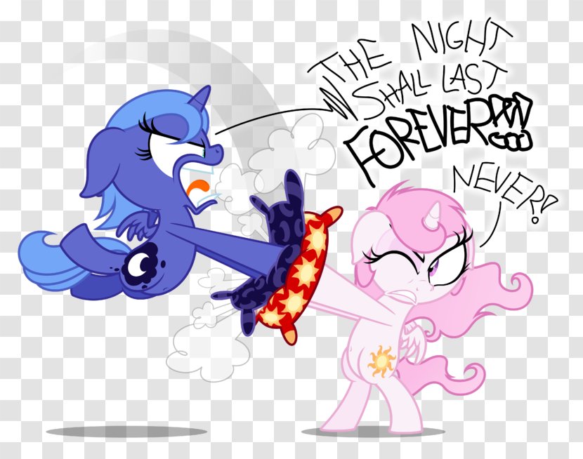 Princess Celestia Luna Pony Rarity Pinkie Pie - Heart - Pillow Fight Transparent PNG