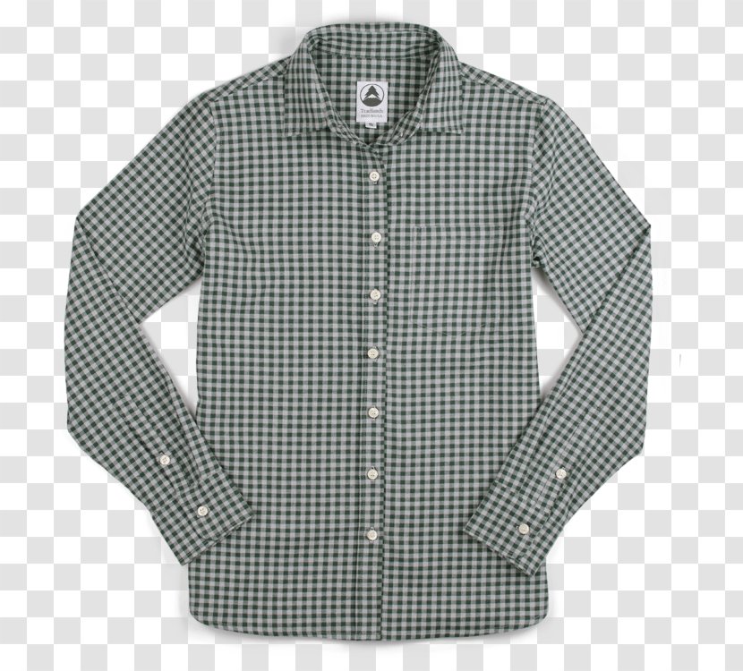 Dress Shirt Plaid Sleeve Button Transparent PNG