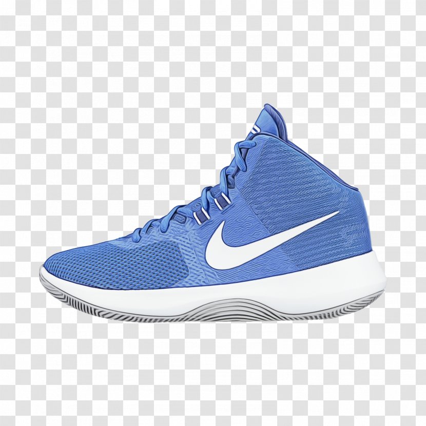 Shoe Footwear White Blue Sneakers - Wet Ink - Nike Free Walking Transparent PNG