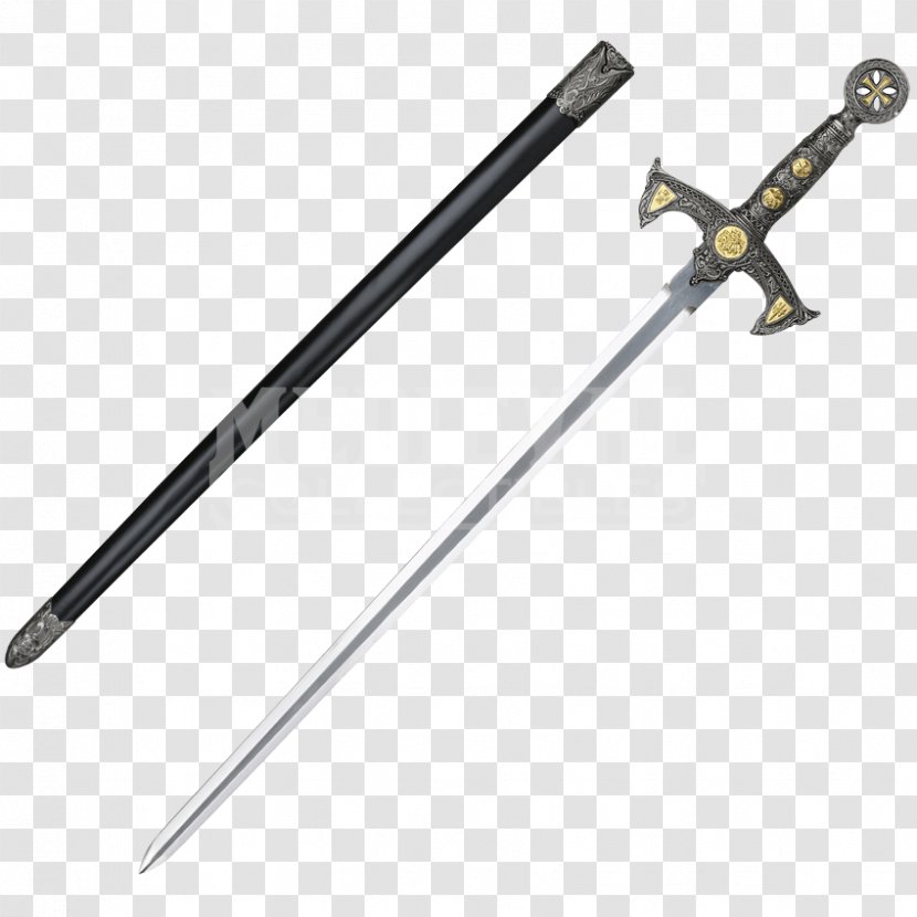 Crusades Middle Ages Knights Templar Knightly Sword - Order Of Chivalry - Knight Transparent PNG