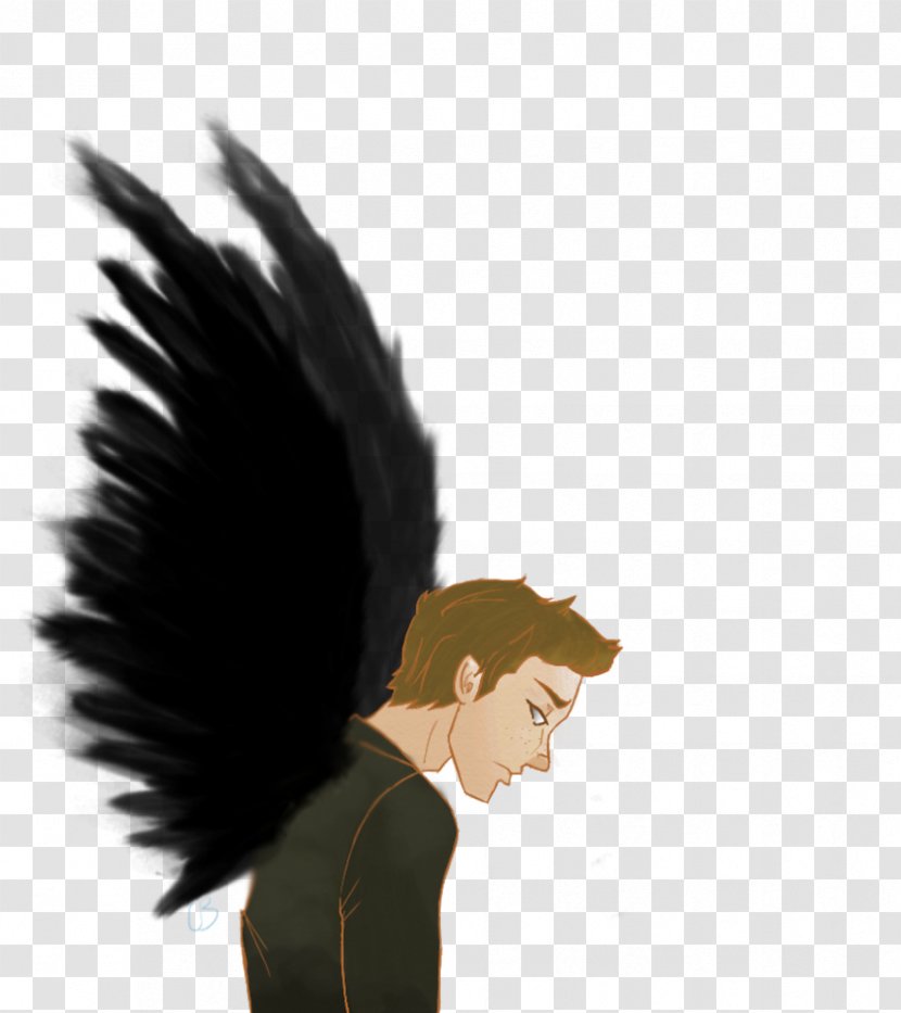 Bird Of Prey Beak Black Hair - Supernatural Creature - Dean Winchester Transparent PNG