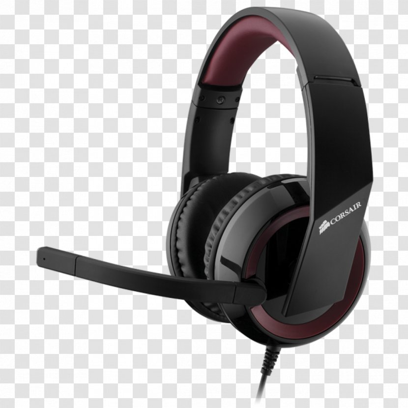 7.1 Surround Sound Corsair Raptor HS40 Headphones Components Headset - Hs40 Transparent PNG