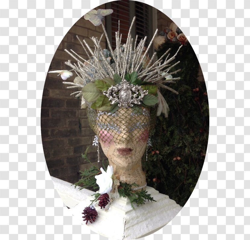Headgear Headpiece Tiara Christmas Floral Design - Flowerpot Transparent PNG