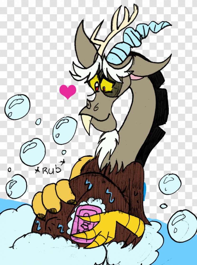 Discord Bubble Bath Garfield Clip Art - Mythical Creature - Horse Like Mammal Transparent PNG