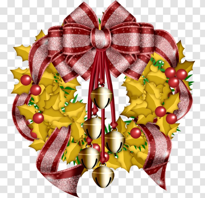 Christmas Day Advent Wreath Ribbon Image - Decor Transparent PNG