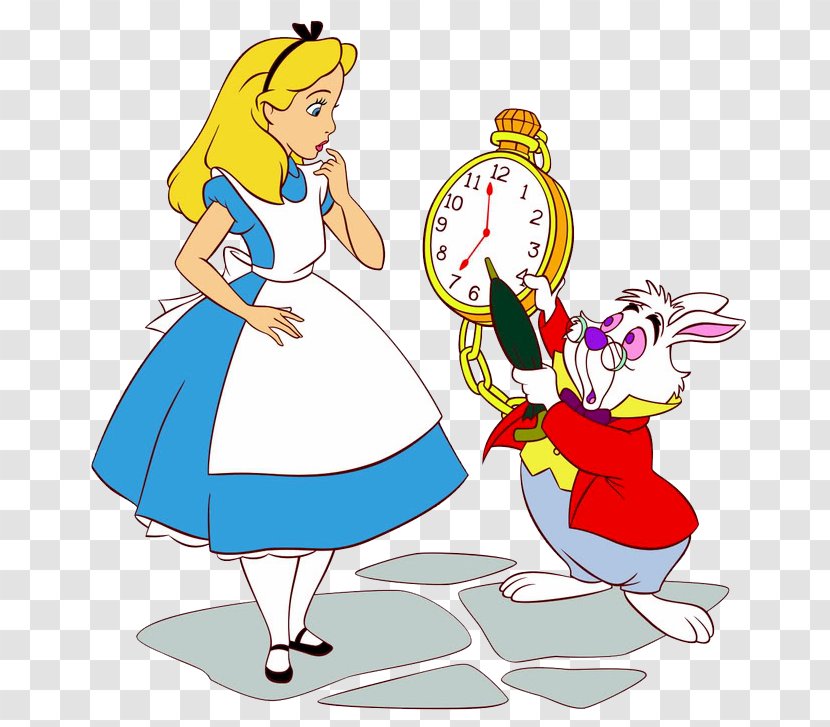 Alice In Wonderland Alice's Adventures White Rabbit Tweedledum - Area Transparent PNG
