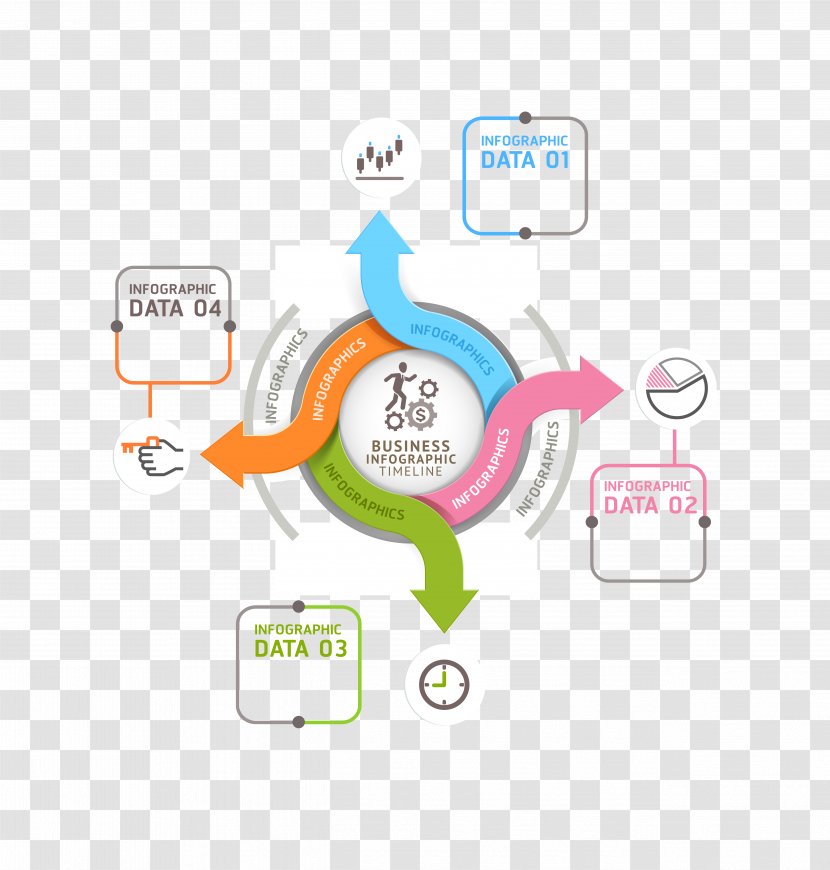 Chart Arrow Graphic Design - Template - Ppt Element Transparent PNG