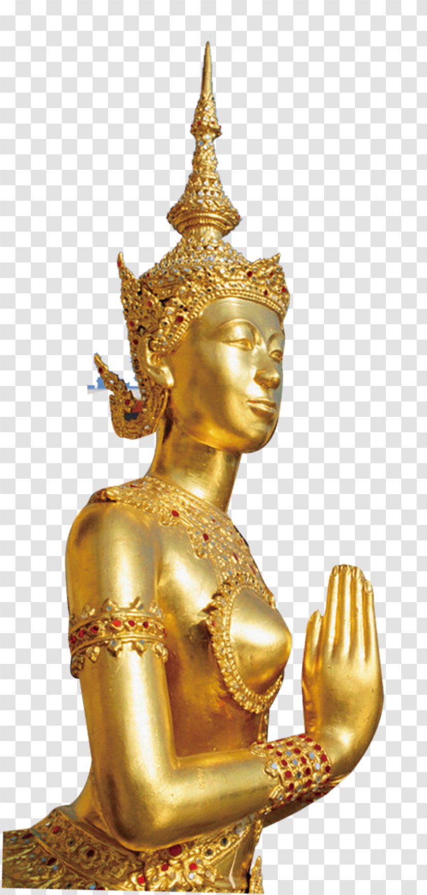Golden Buddha Buddharupa Buddhahood - Classical Sculpture - Female Gold Transparent PNG