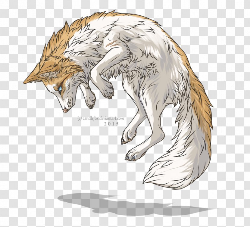 Red Fox Wildlife Legendary Creature Sketch - Tail - Killer Queen Transparent PNG