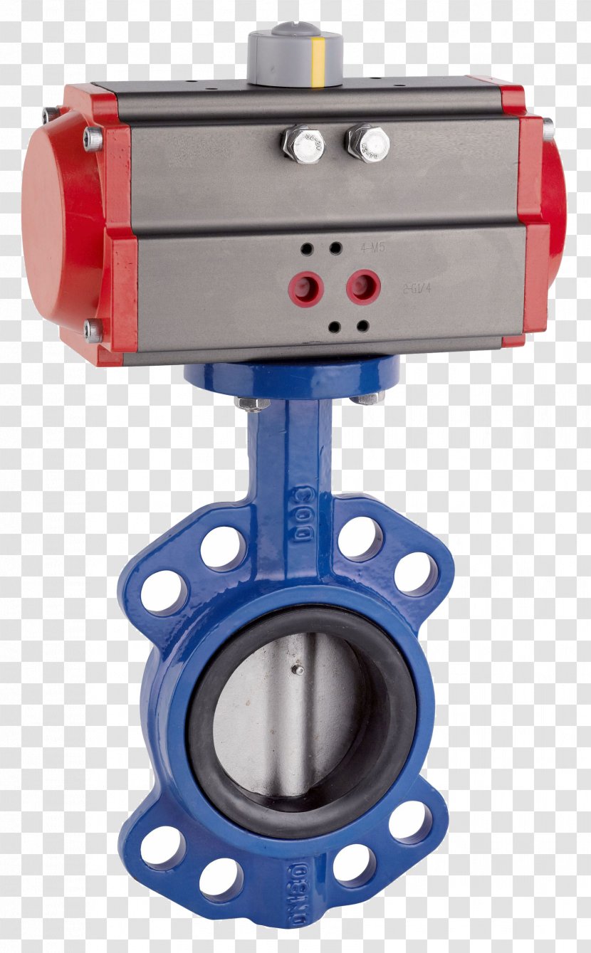 Butterfly Valve Pneumatic Actuator Pneumatics Piping And Plumbing Fitting - Stainless Steel - Compressor Transparent PNG