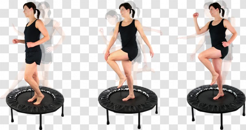 Physical Fitness Rebound Exercise Trampoline Overhead Press - Silhouette Transparent PNG