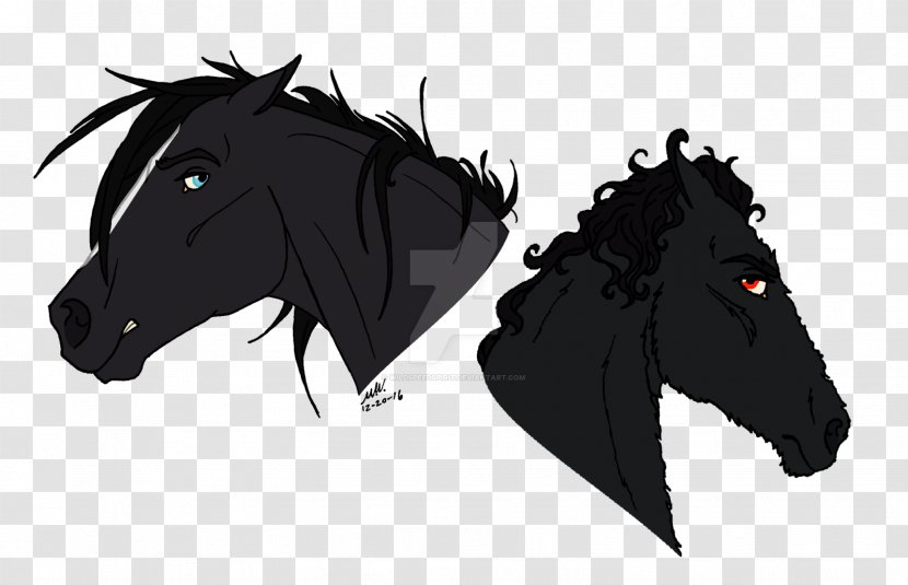 Mustang Stallion Mane Halter Pack Animal - Drawing Transparent PNG