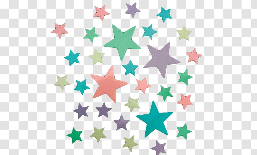 Pastel Color Cuteness Desktop Wallpaper - Stars Background Transparent PNG