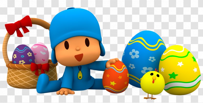 Easter Egg Iron-on T-shirt - Play - Pocoyo Transparent PNG