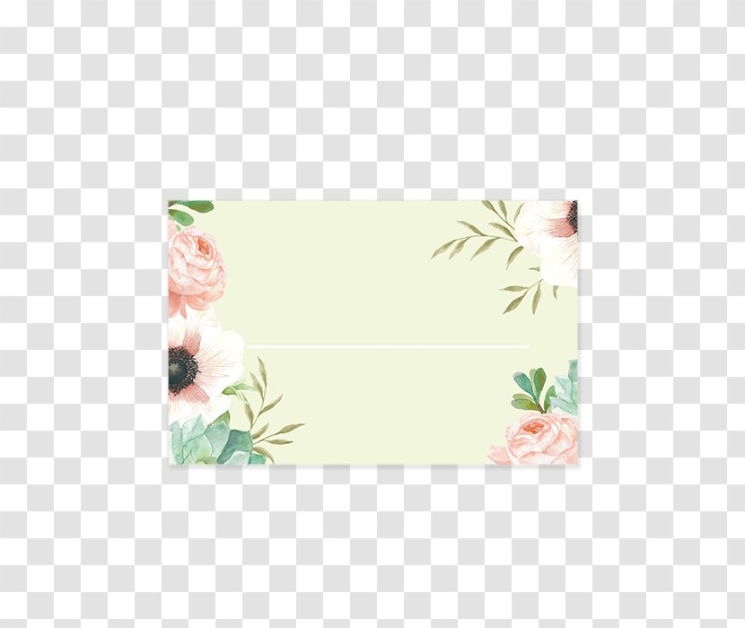 Petal Greeting & Note Cards Floral Design Picture Frames - Watercolor Smoothie Mint Transparent PNG