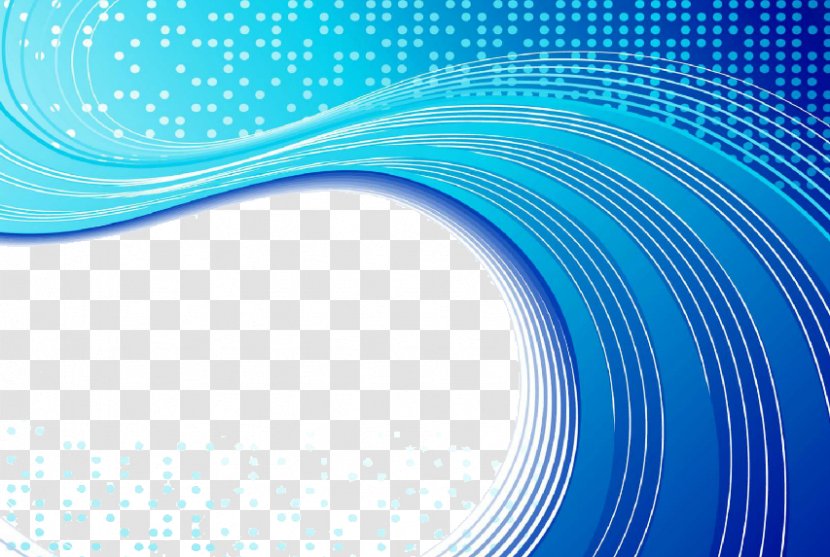 Blue Green White Illustration - Cyan - Wave Transparent PNG