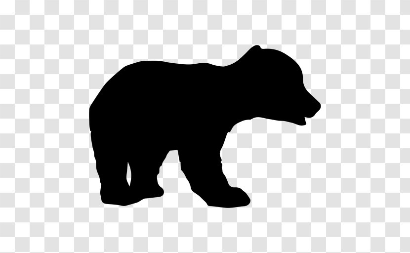 Bear Clip Art Silhouette Transparency - Royaltyfree - Angry Black Cubs Transparent PNG