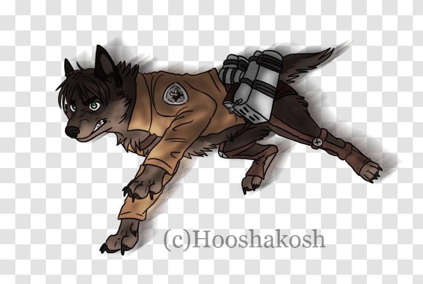 Gray Wolf Eren Yeager Mikasa Ackerman Digital Art - Cartoon Transparent PNG
