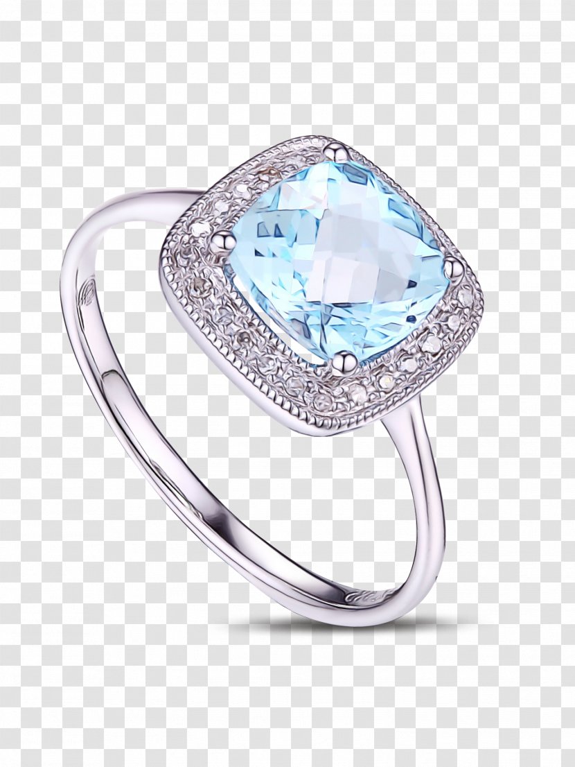 Ring Jewellery Fashion Accessory Pre-engagement Engagement - Aqua - Platinum Transparent PNG