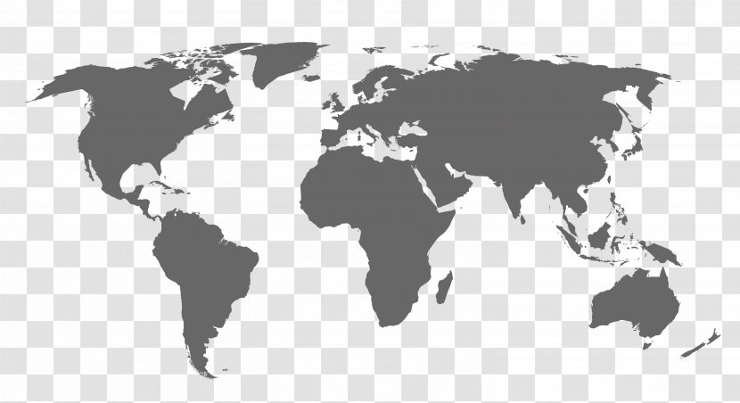 World Map Clip Art - Silhouette Transparent PNG