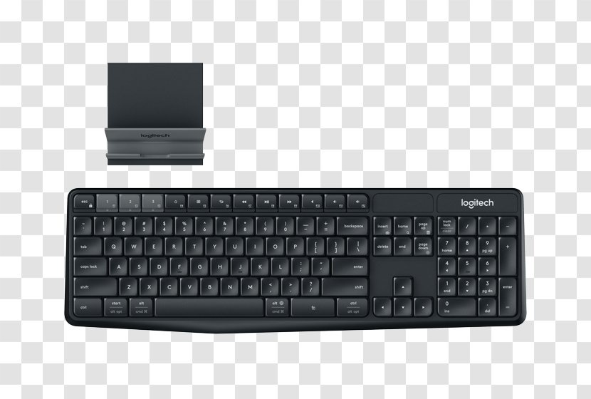 Computer Keyboard Mouse Laptop Wireless Logitech - Tablet Computers Transparent PNG