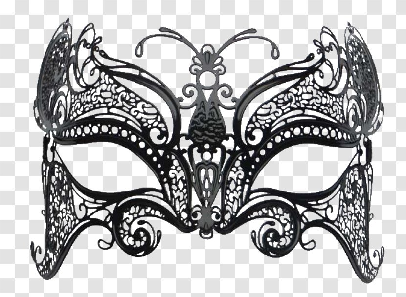Butterfly Mask Swarovski Crystal Boutique Venezia Masquerade Ball AG - Visual Arts - Mascara Carnaval Transparent PNG