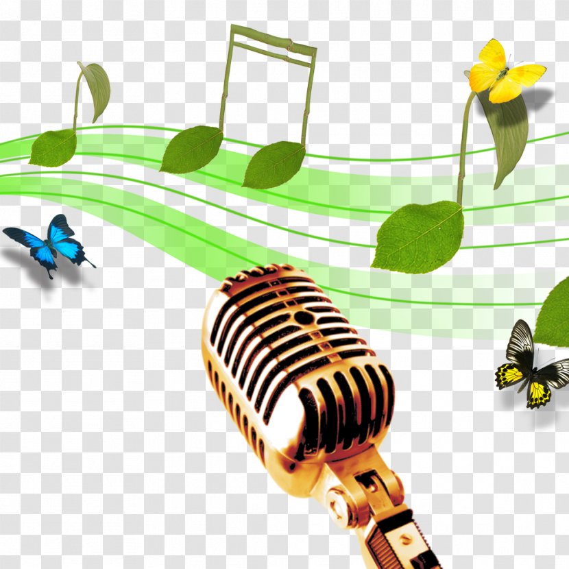 Microphone Download - Watercolor - Photos Notes Transparent PNG
