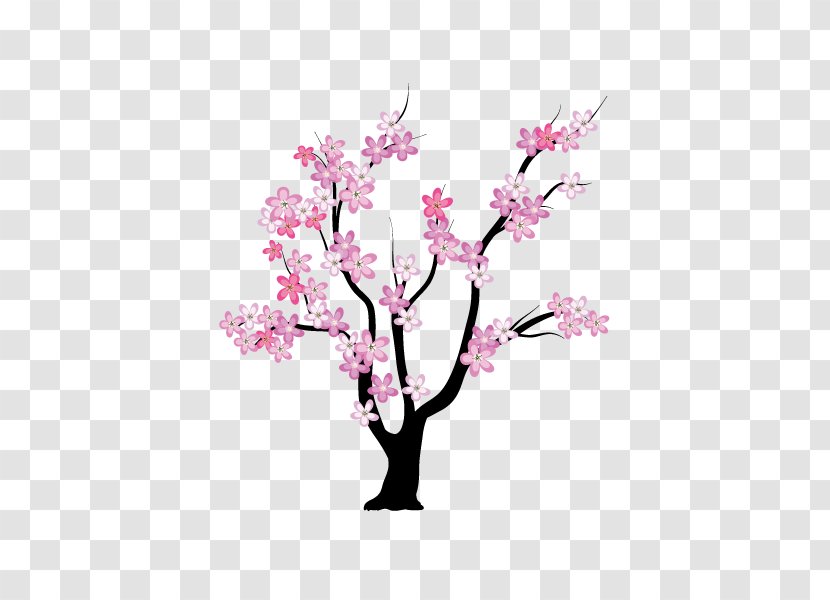 Tree Flower Blossom Clip Art - Color - Plum Transparent PNG