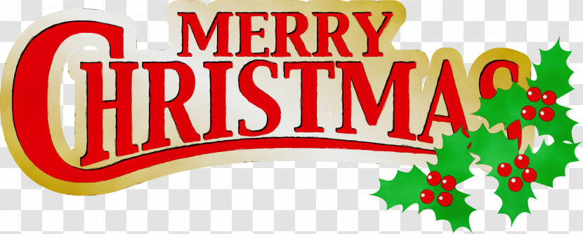 Font Logo Christmas Eve Transparent PNG