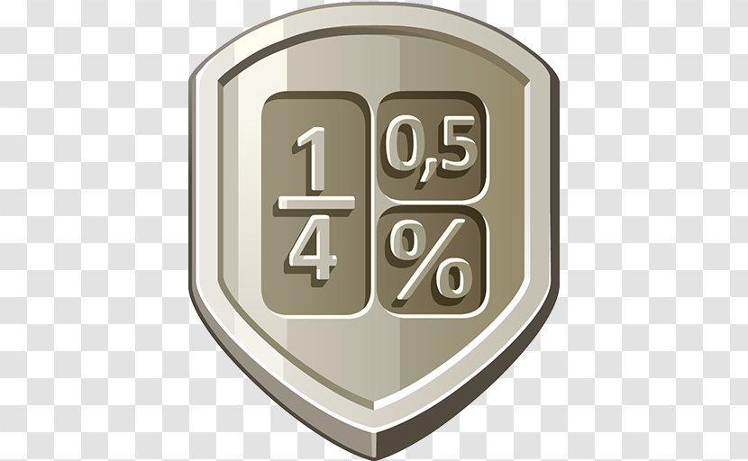 Ratio Percentage Rate Proportionality Fraction - Badge Silver Transparent PNG
