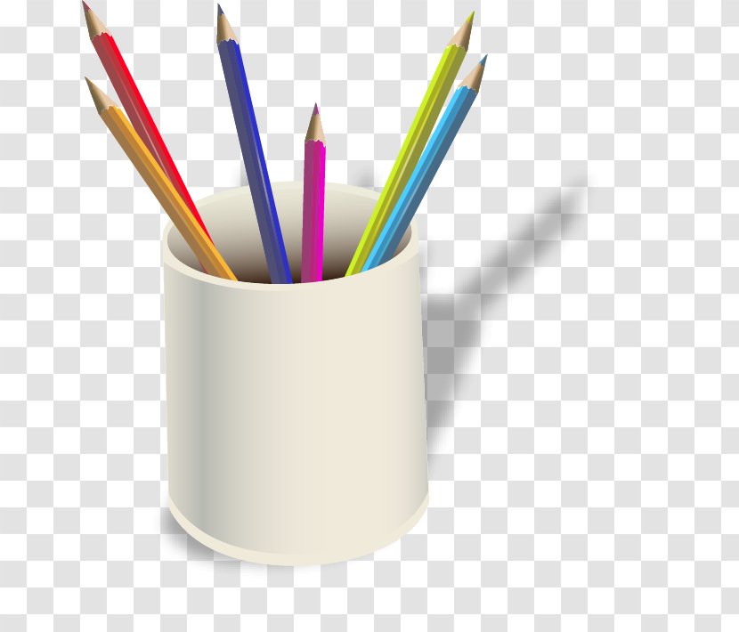 Colored Pencil - Color - Hand-painted Pen Pattern Transparent PNG