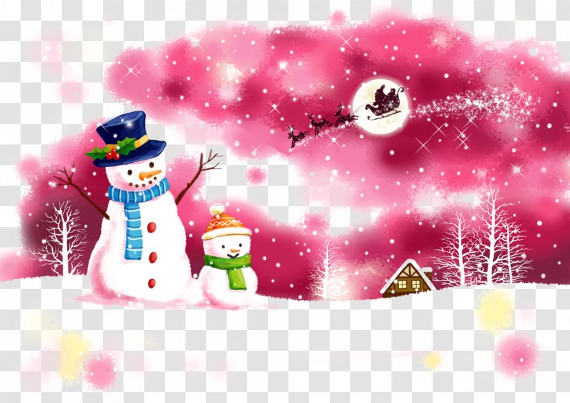 Santa Claus Christmas Snowman Illustration Transparent PNG