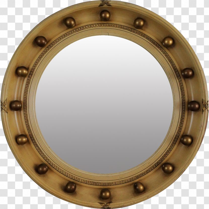 Oval M Product Design - Brass - Mirror Transparent PNG