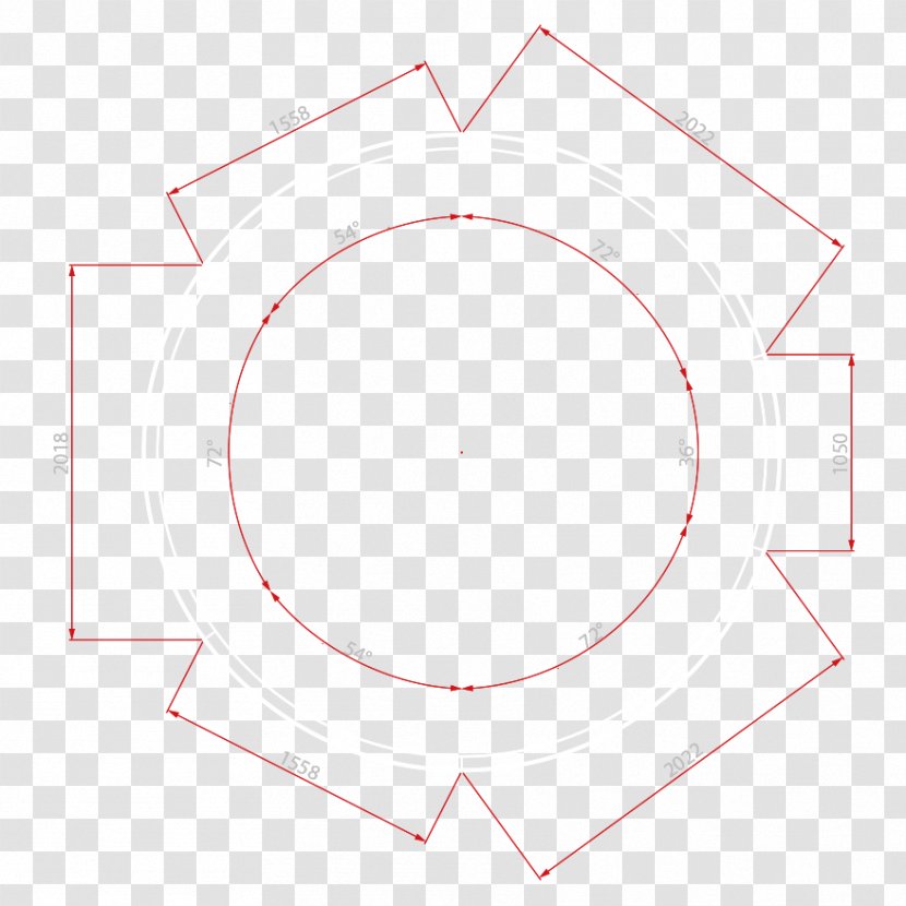 Circle Point Angle - Area - Curve Ring Transparent PNG