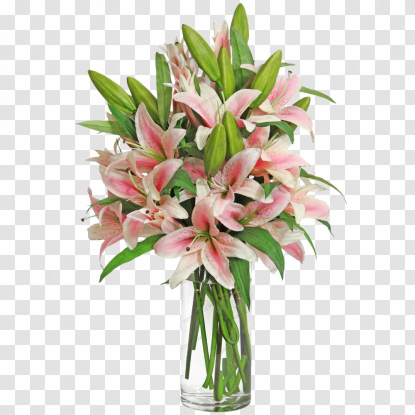 Lilium Candidum Flower Bouquet Stargazer Gift - Wedding - Lily Transparent PNG