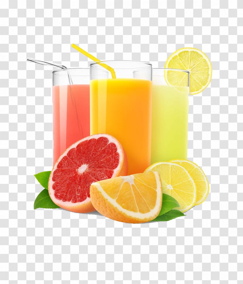 Orange Juice Soft Drink Milk Fruit - Grape Lemon Transparent PNG
