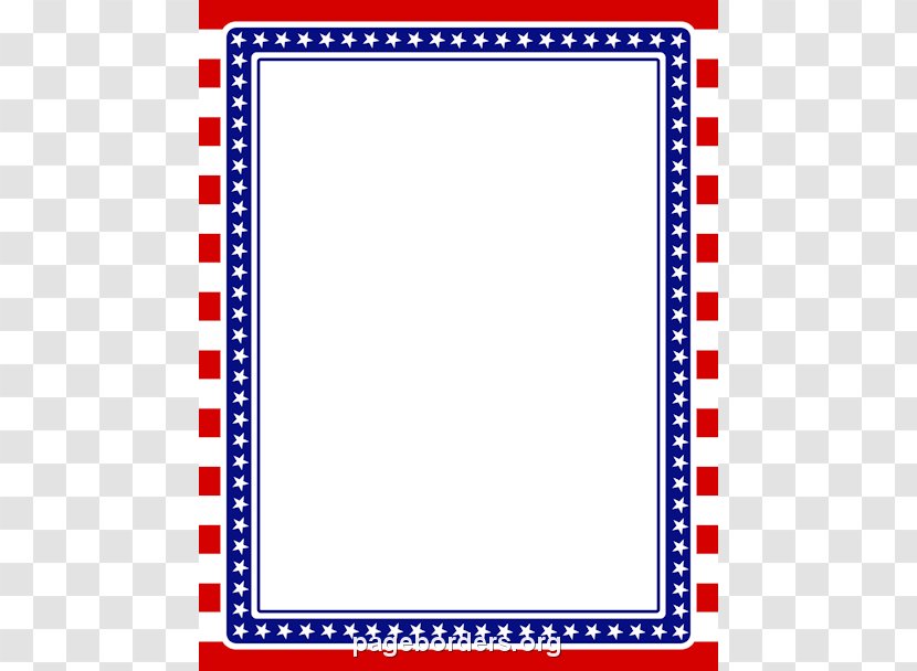 Flag Of The United States Border Clip Art - Document - Cliparts Transparent PNG