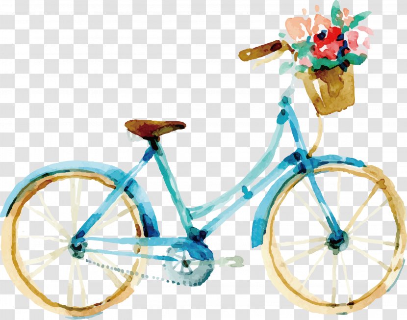 Guelph Watercolor Painting Wedding - Bike Transparent PNG