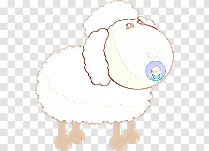 Sheep Drawing Cartoon Post Cards Illustration - Lamb Transparent PNG