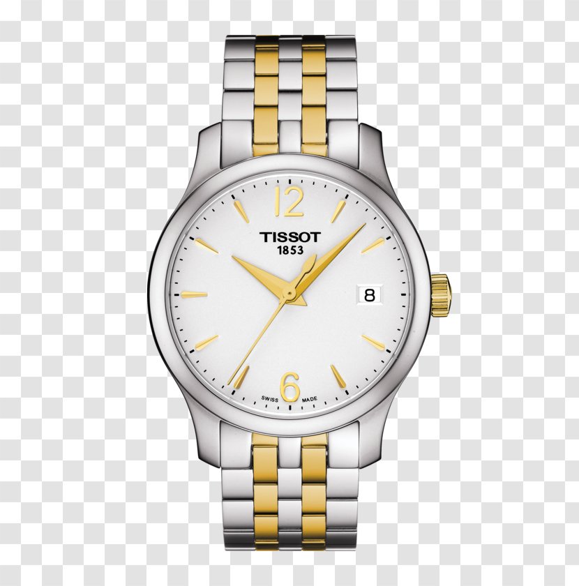 Tissot Watch Dossmann & Mercado, PLLC Quartz Clock Water Resistant Mark - Colored Gold - Shopping Lady Transparent PNG