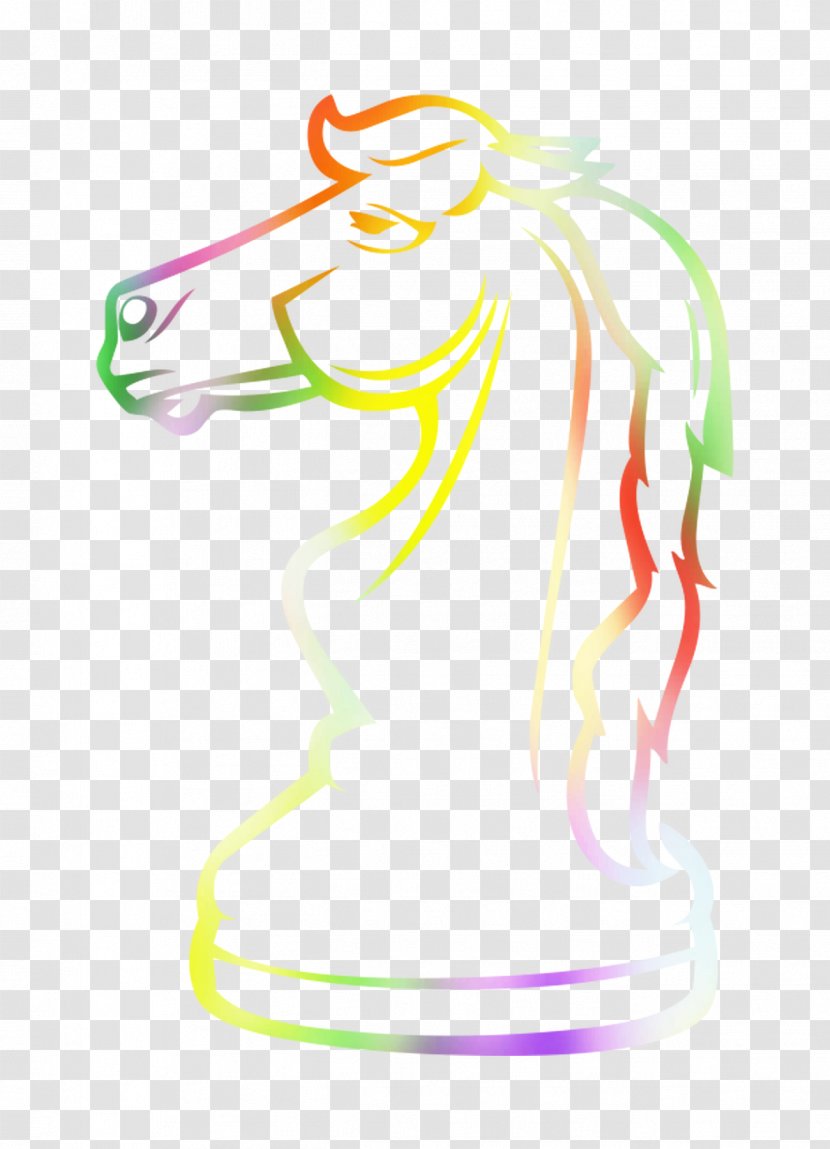 Horse Illustration Clip Art Nose Line - Mane - Drawing Transparent PNG