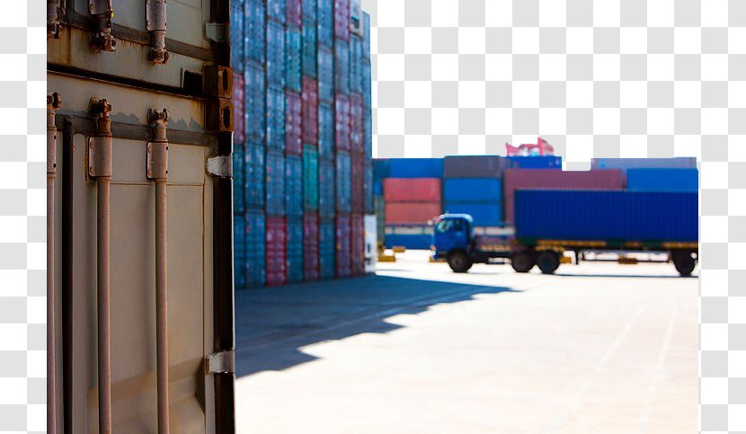 Cargo Intermodal Container Port Transport Wharf - Freight - Terminal Transparent PNG