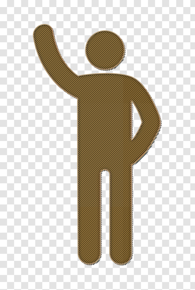 Hello Icon Arm Up Icon Humans Icon Transparent PNG