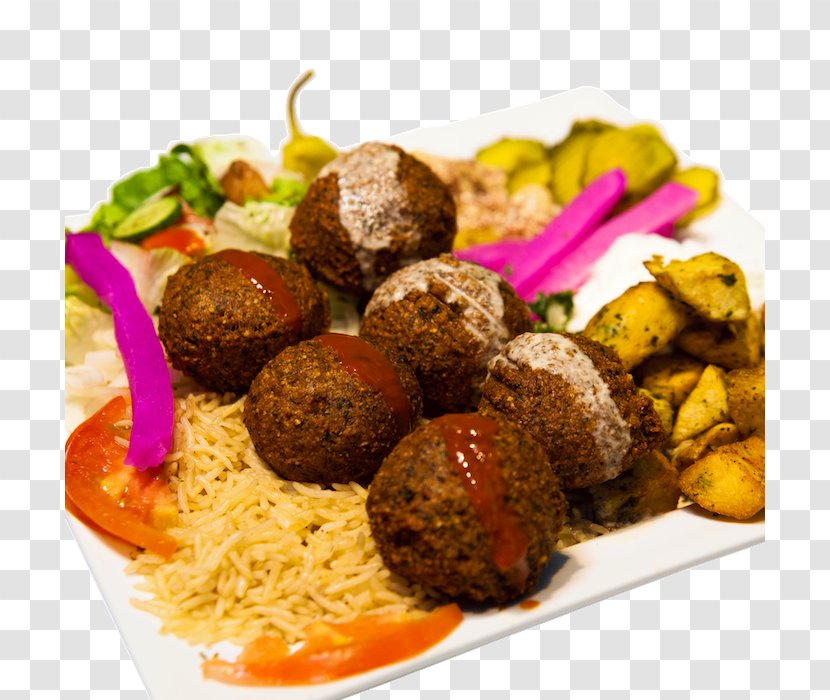 Falafel Kebab Meatball Frikadeller Middle Eastern Cuisine - Turkish - Plate Transparent PNG